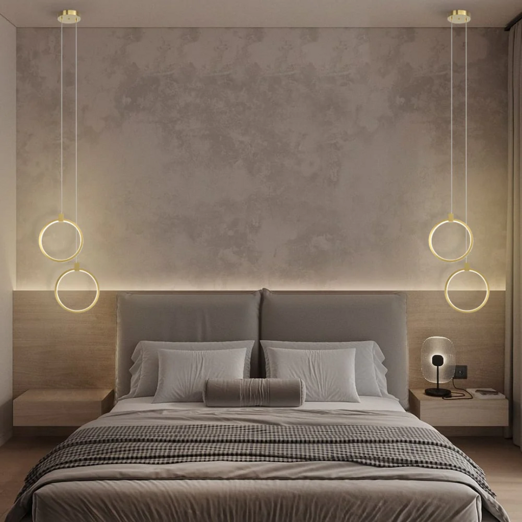 LustreGold Deckenpendelleuchte für Schlafzimmer oder Wohnraum