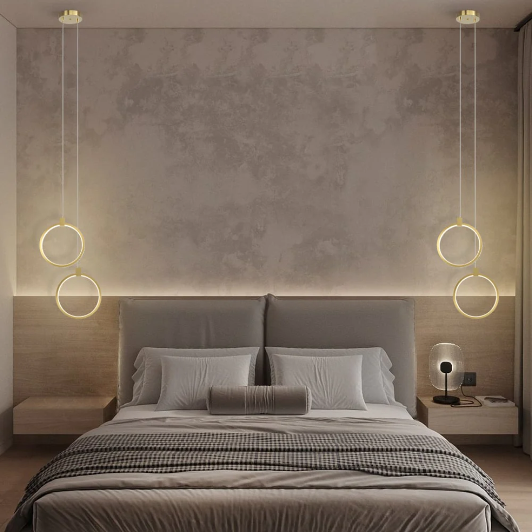 LustreGold Deckenpendelleuchte für Schlafzimmer oder Wohnraum