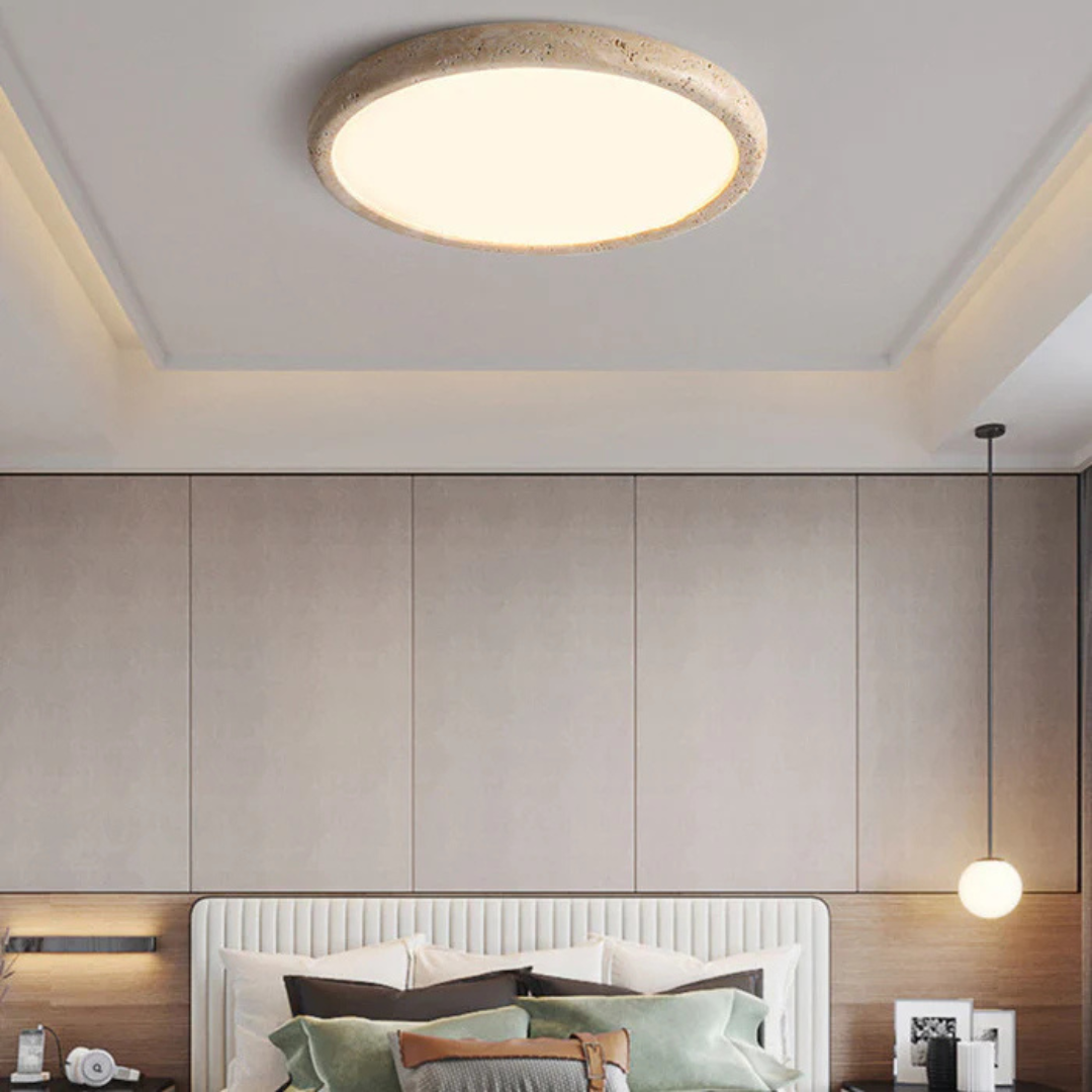 TerraStone LED-lys med naturligt stentag til stue