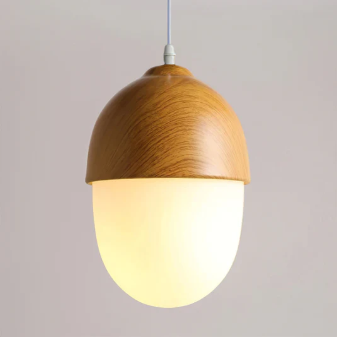 Aurelia Walnut Handcrafted Pendant Light For Dining Table