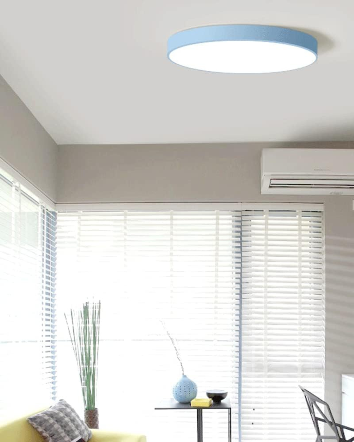 SolaraLume Minimal Modern Ceiling Light With Warm Ambient Glow