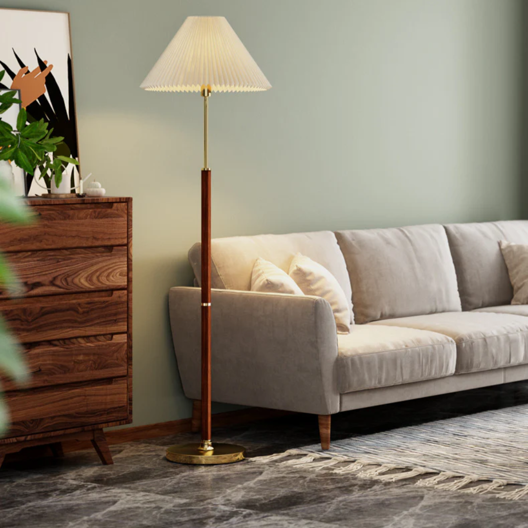 Aurea Floor Lamp With Rice Paper Panel And Gentle Warm Glow