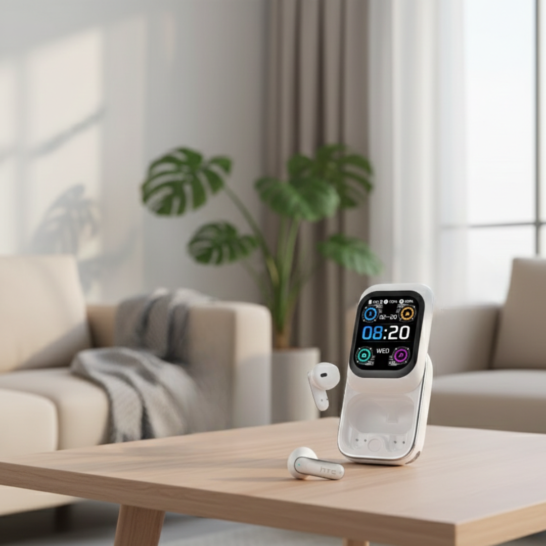 سماعات أذن لاسلكية بتقنية Bluetooth من HTC NE48 — تشغيل غامر وجودة مكالمات واضحة