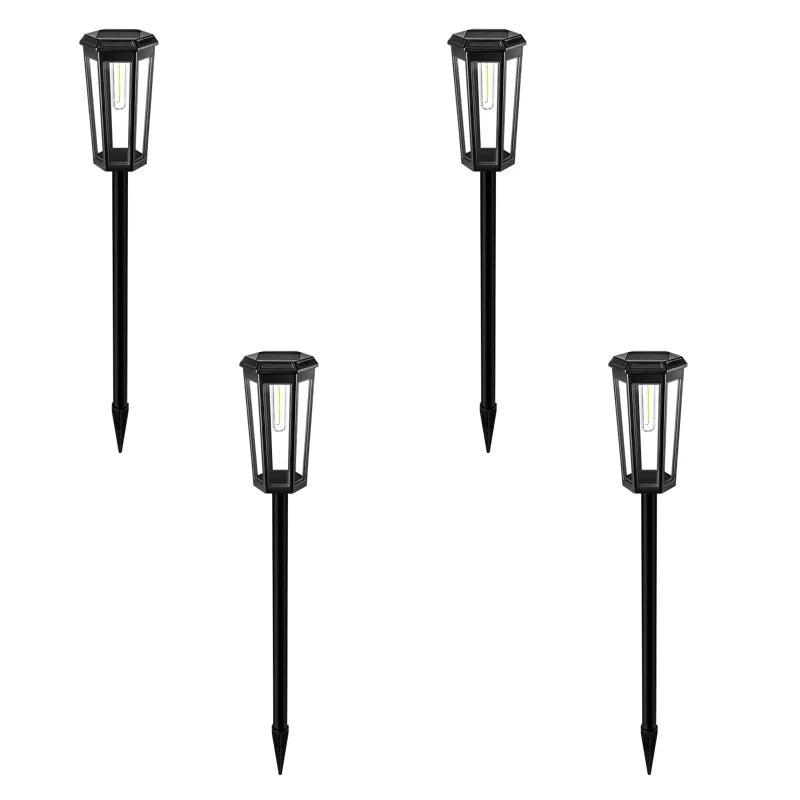 Lampade solari impermeabili da vialetto — Lanterne LED da giardino