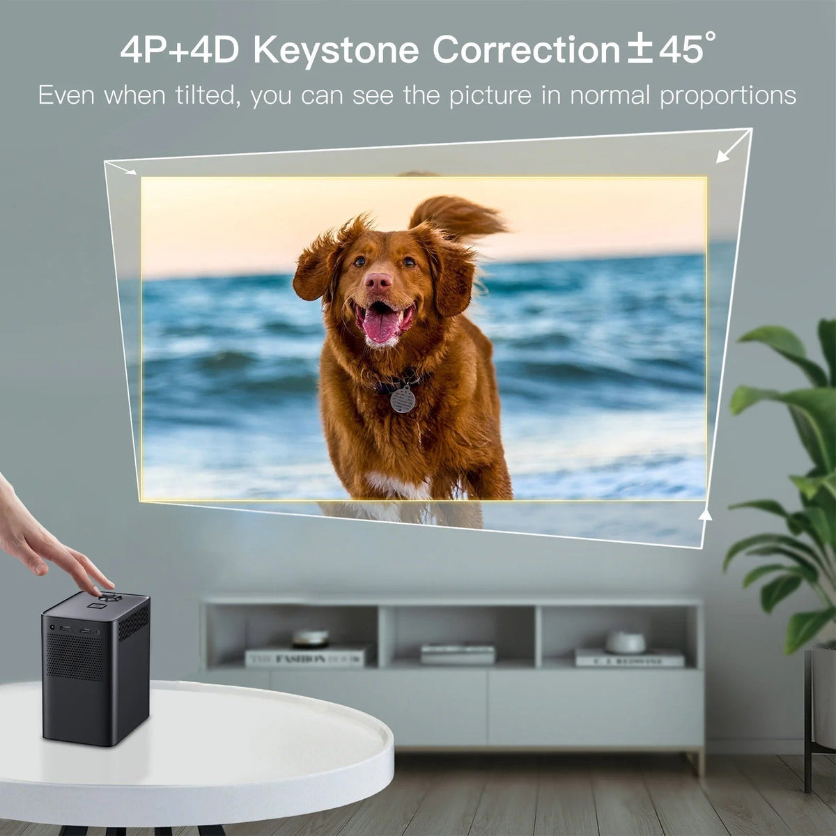 Bærbar Android WiFi 4K-smartprojektor — Trådløs streaming