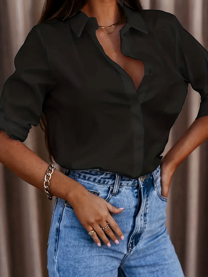 Chemise Col Revers Femme