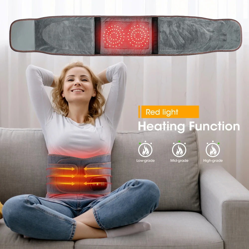 Ceinture de massage électrique chauffante pour la taille et le soulagement des douleurs dorsales
