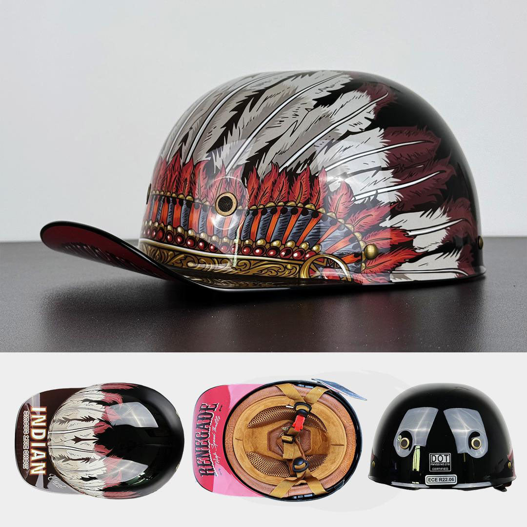 DOT & ECE Certified Moto Baseball Cap Style Helmet