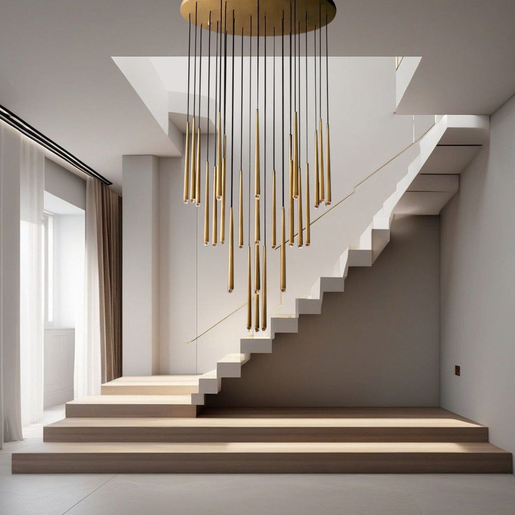 Lustră suspendată modernă Jules — elegantă, cu cristale în formă de lumânări
