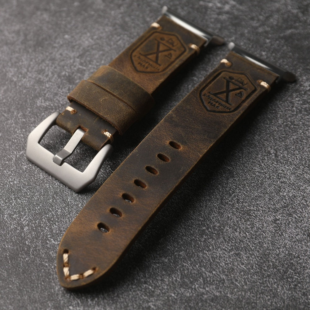 Vintage-Lederarmband für die Samsung Watch Ultra