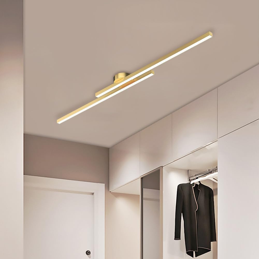 LumenVale 极简铝制 LED 吸顶灯——半吸顶安装、直径 60 cm