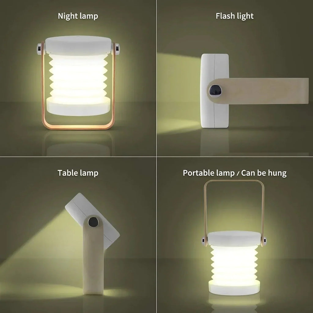 4 in 1 Foldable LED Lantern — Touch-Control Ambient Light