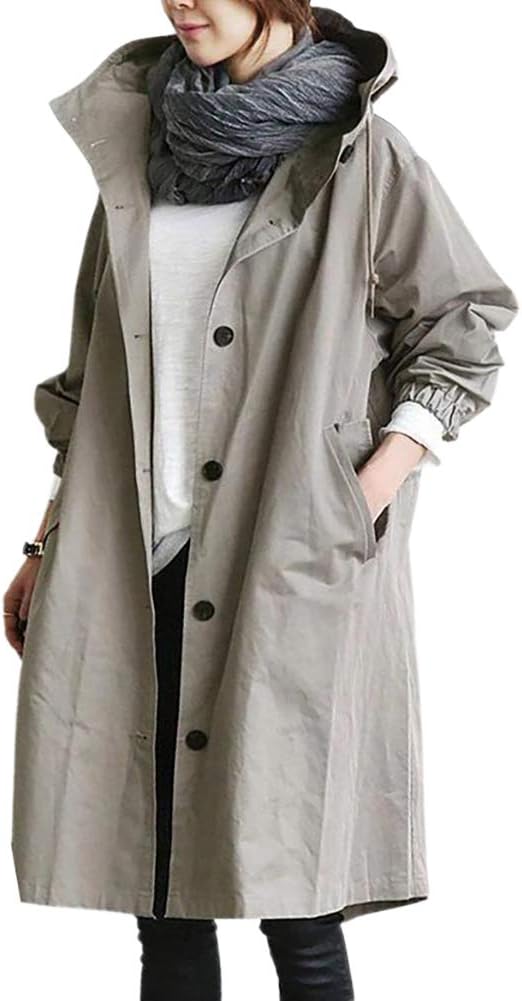 EleganCoat Women's Long Trench Coat Jacket — Stylish Fall Layer