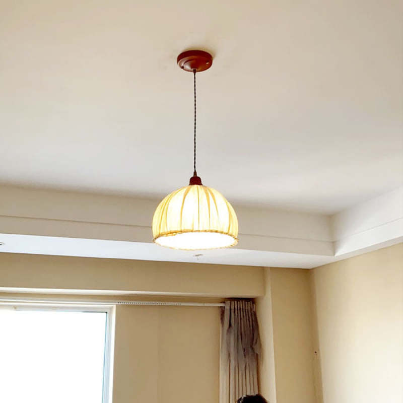 Nordia Linen Pendant Light — Minimalist Scandinavian Ceiling Lamp