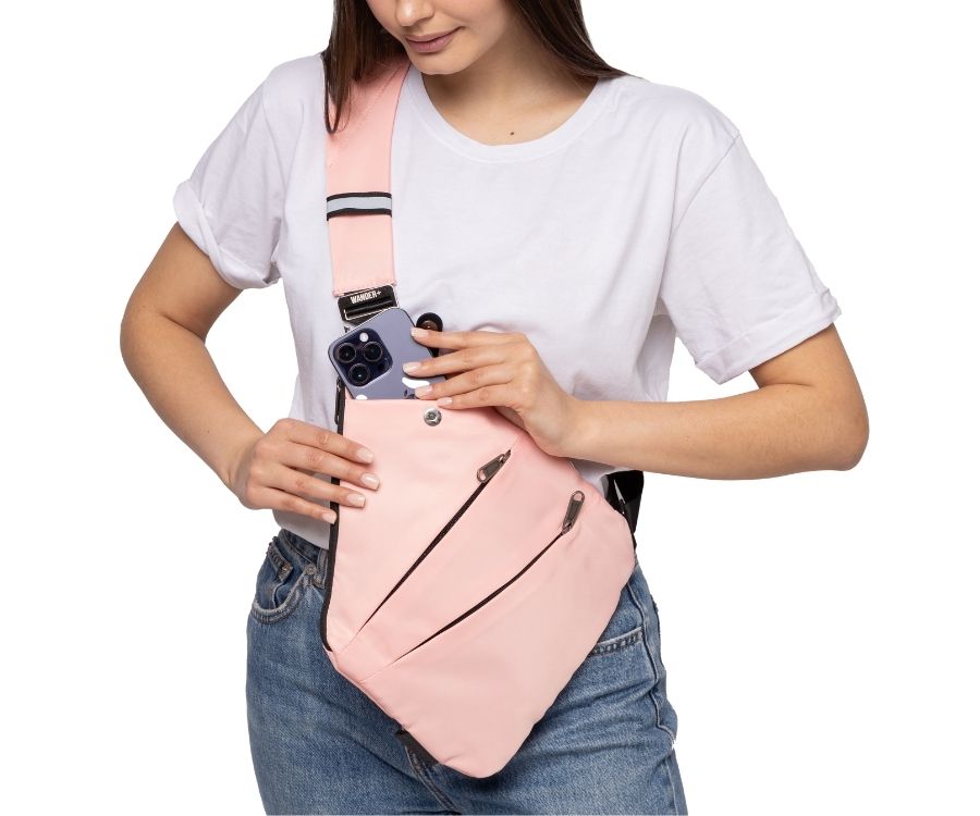 Anti-Theft Travel Bag — Concealed Zipper Design & Secure Front Pockets