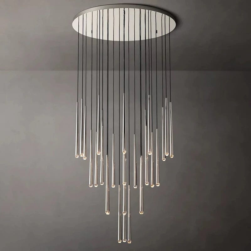 Lustră suspendată modernă Jules — elegantă, cu cristale în formă de lumânări