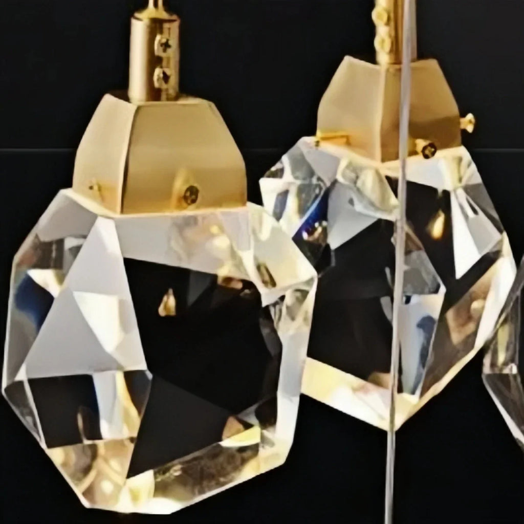Luxury Crystal Chandelier - Shimmering Fixture for Dining Room & Grand Interiors - Flindria