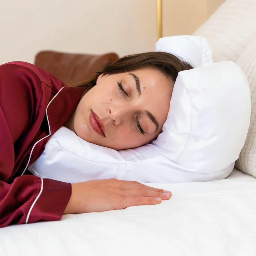 Almofada de cama Beauty Sleep antirrugas — Fronha de cetim suave