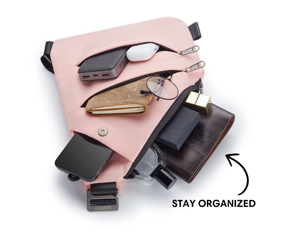 Anti-Theft Travel Bag — Concealed Zipper Design & Secure Front Pockets
