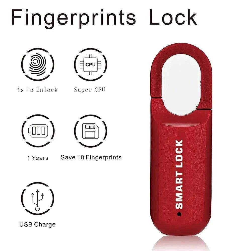 Biometrisk smart hengelås med fingeravtrykk — nøkkelfri sikkerhetslås