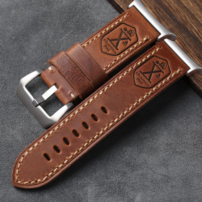 Vintage Leather Watch Band for Samsung Watch Ultra