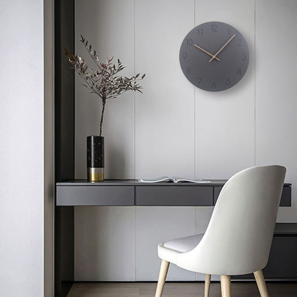 Minimalist Norwegian Silent Wall Clock, 29 cm Scandinavian Decor