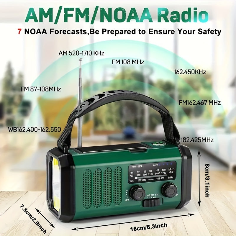 Sandsberg NL Sustainable Emergency Radio — Flashlight, USB Charging