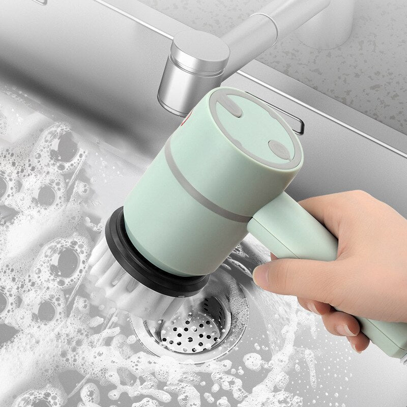 Elektrische 3-in-1-USB-Reinigungsbürste — rotierender Schrubber