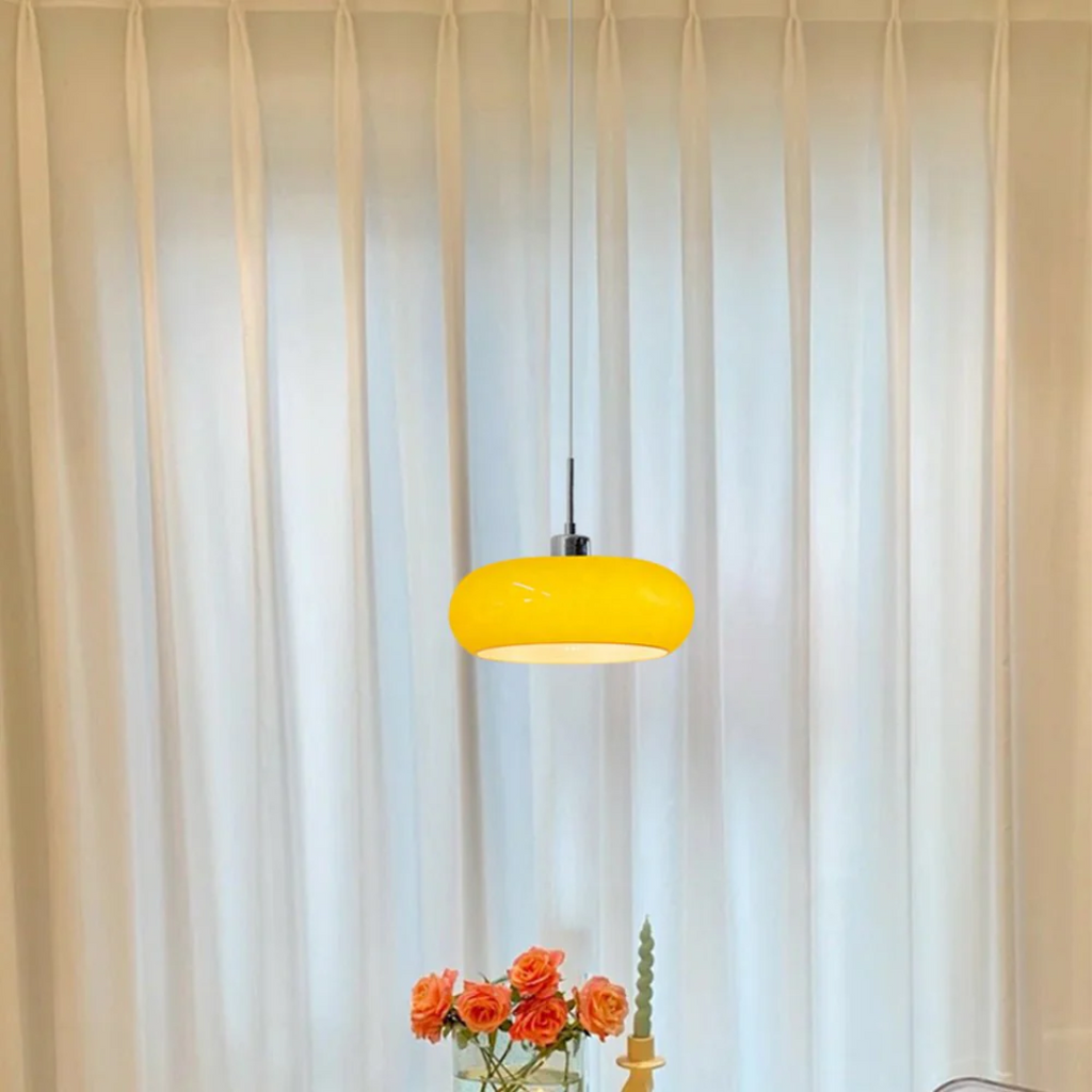 Evara Glass Pendant Light For Dining Rooms And Living Spaces With Warm Glow