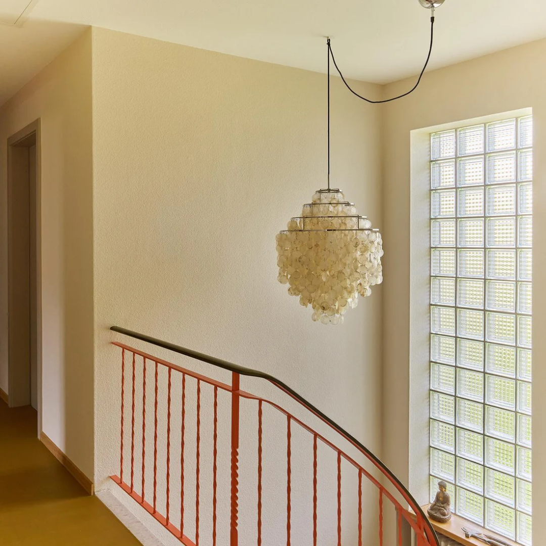 Suspension Seashell par Kirrea avec lueur vintage pour salles à manger