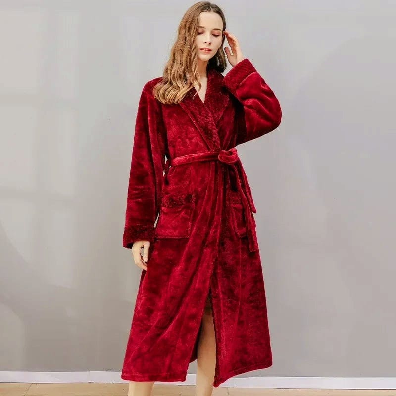 Luxury Unisex Winter Bathrobe — Warm, Comfortable Lounge Robe