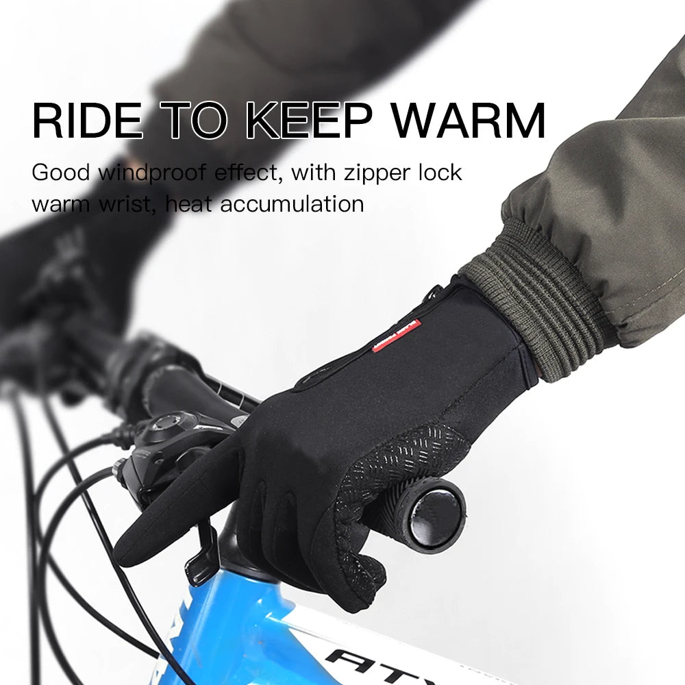 Gants chauffants électriques de cyclisme et de ski pour hommes et femmes