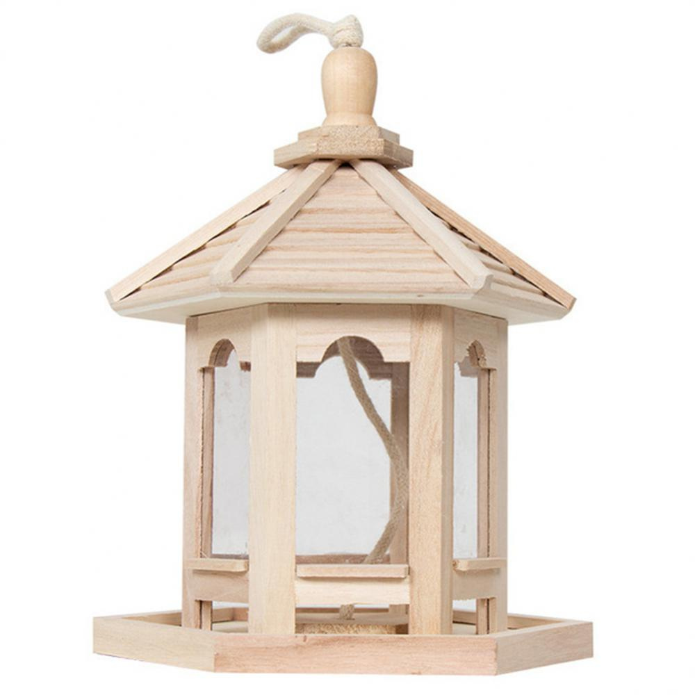 Wooden Transparent Household Bird Feeder | Filindra