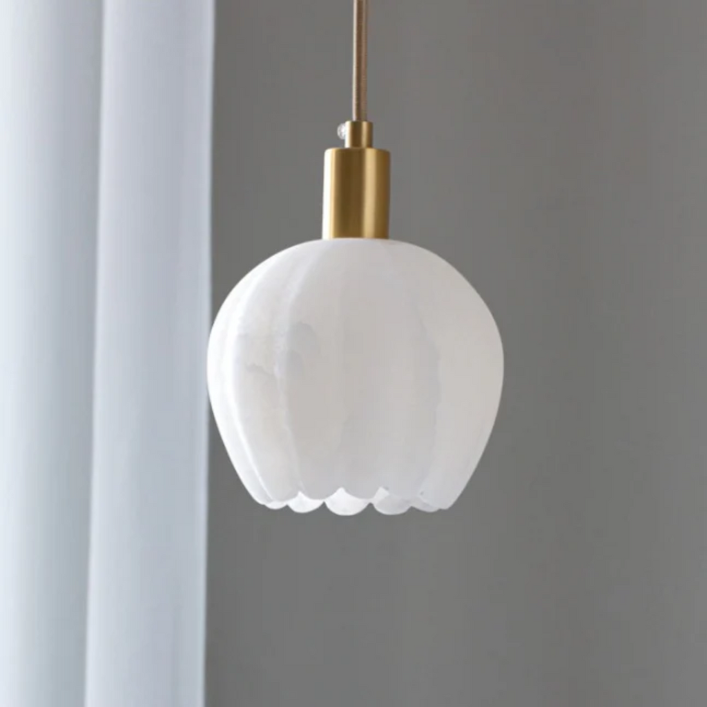 Solara Alabaster Pendant Lamp For Dining And Living Areas
