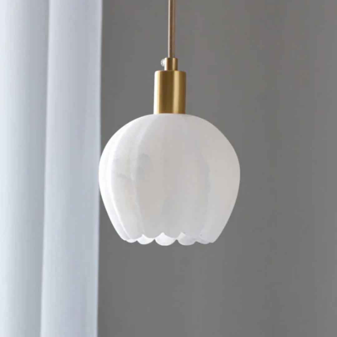 Solara Alabaster Pendant Lamp For Dining And Living Areas