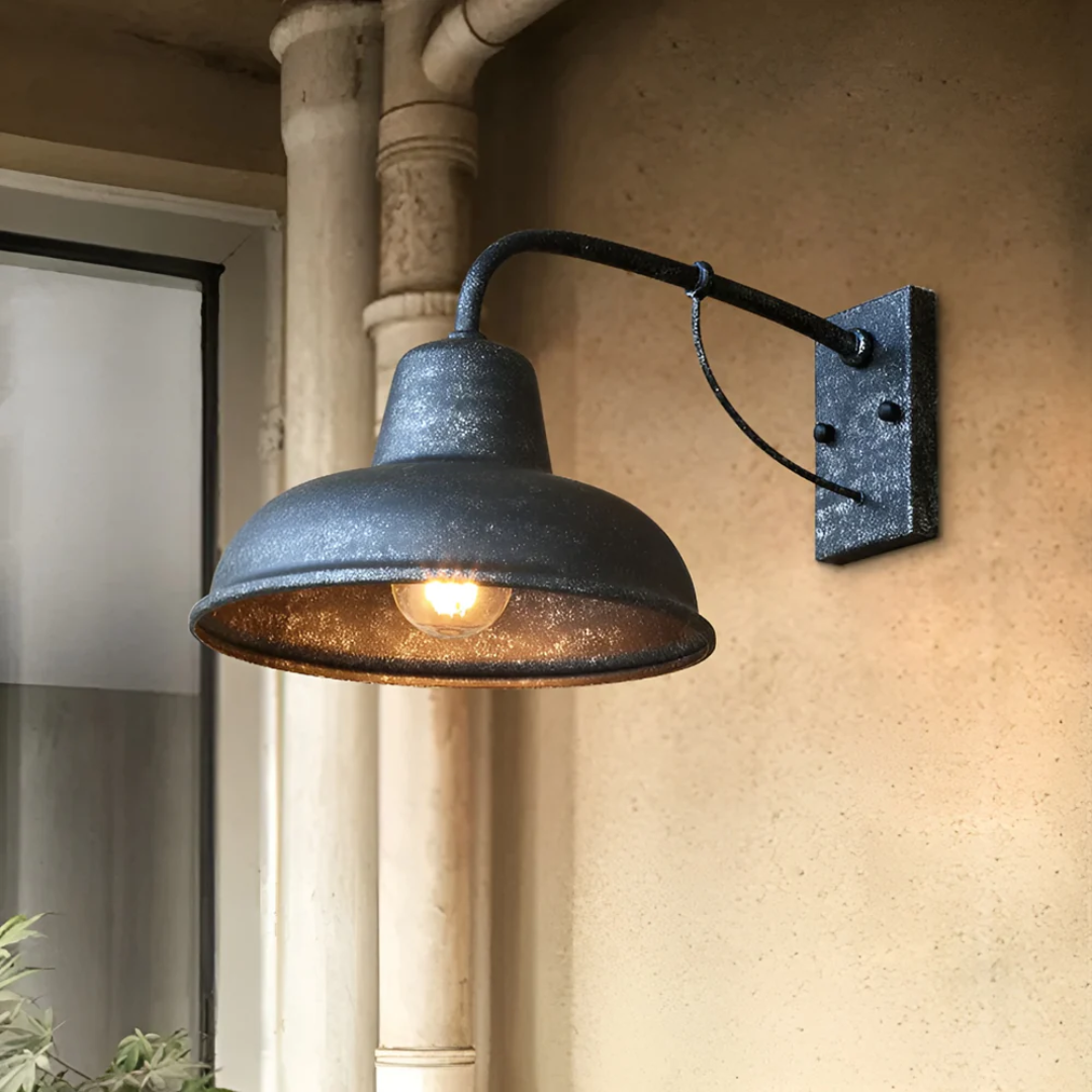 Ravelon Outdoor Lantern For Patio In Vintage Industrial Style By Aerolux