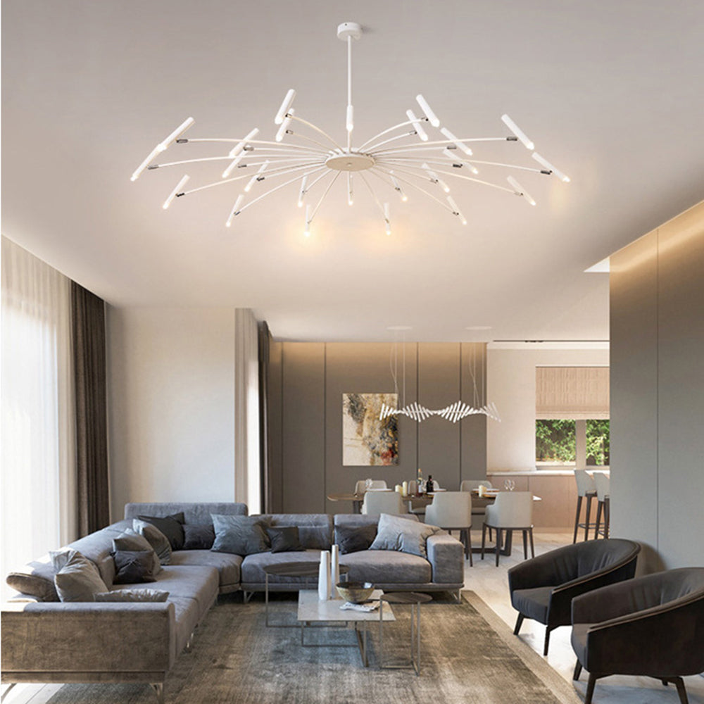 EvetteLuxe modern LED-taklampa — finish i guld och svart