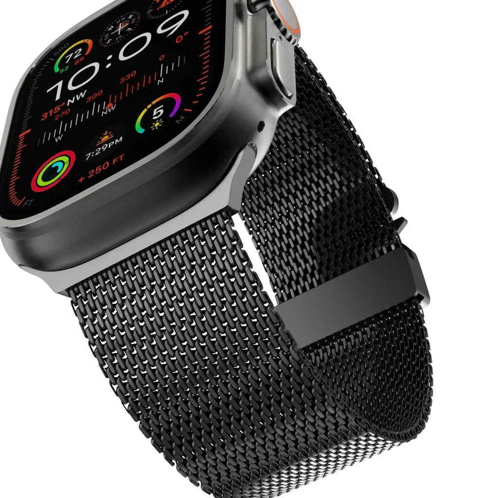 Milanese-rem i titanium til Apple Watch