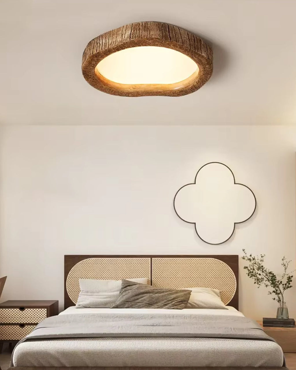 NovaOak Ceiling Light With Subtle Warm Glow For Modern Homes