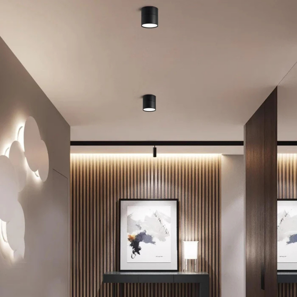 Aurelo Decken-LED-Leuchte mit verstellbarem drehbarem Kopf für Wohnzimmer und Flure