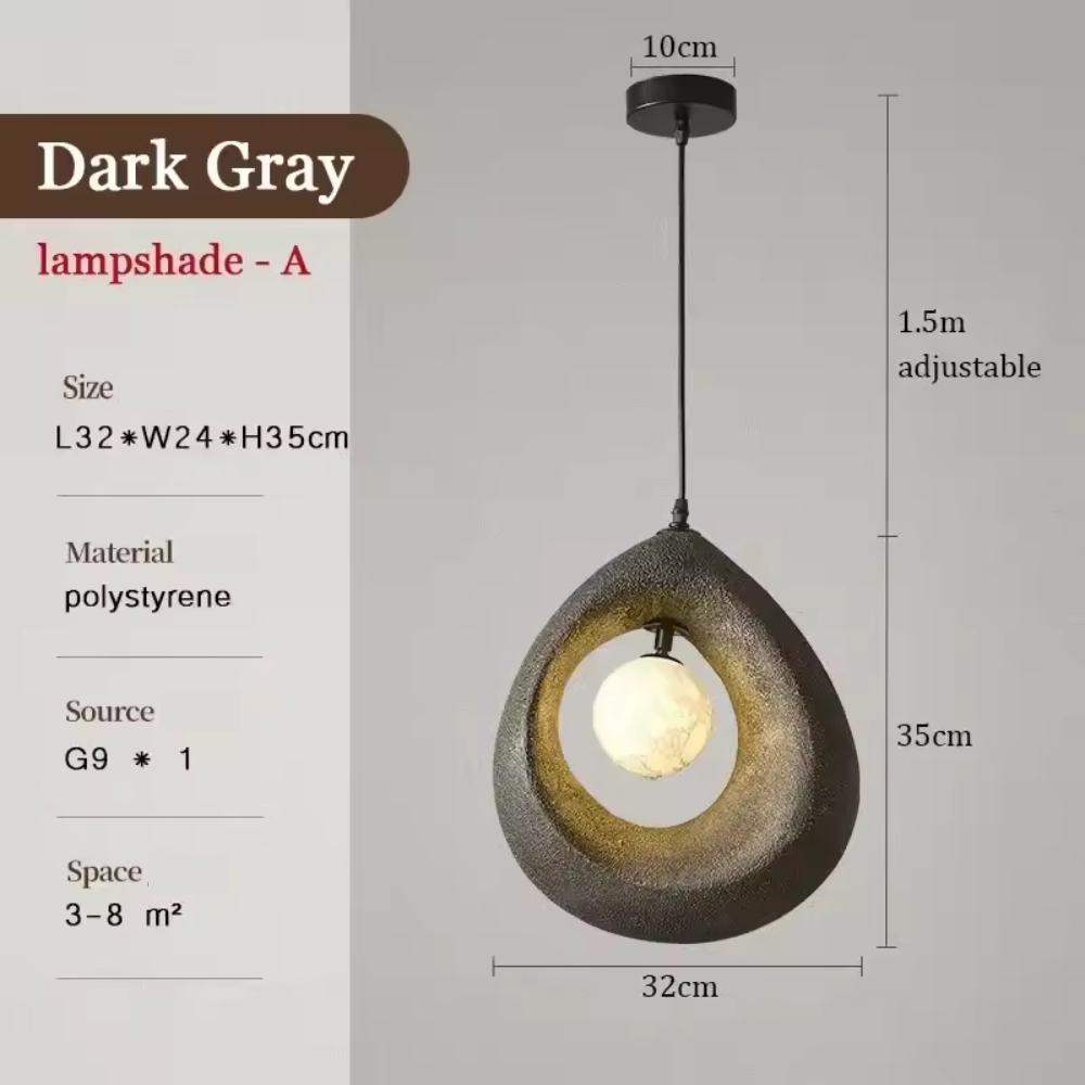 Arata Minimalist Pendant Light With Wabi Sabi Style For Homes