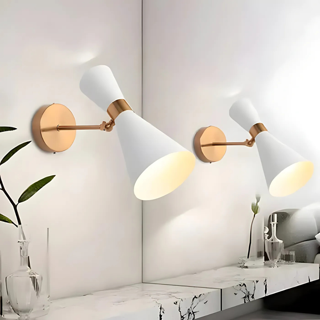 Vero Iron Minimalist Wall Light With E27 Socket Adjustable LED