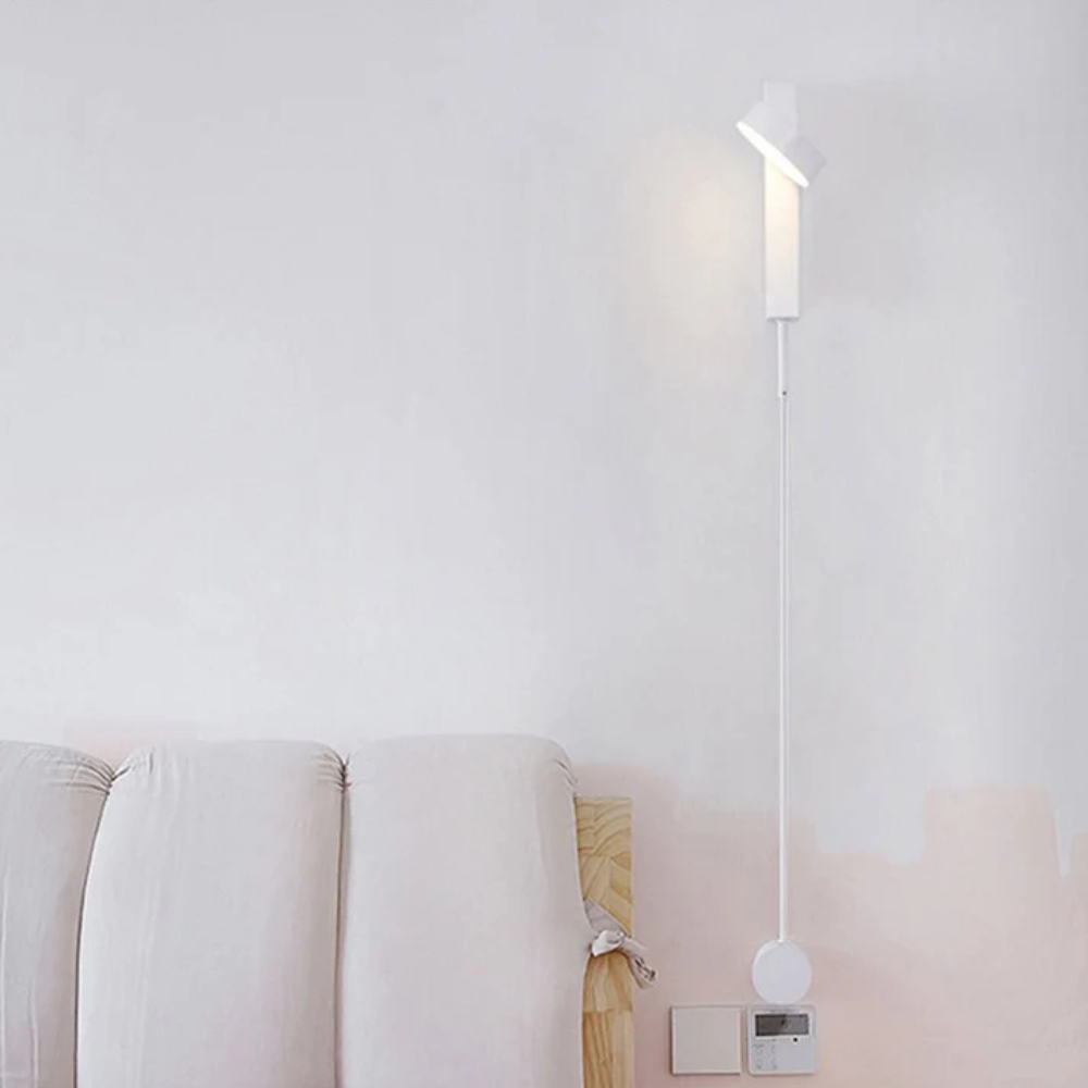 AetherGlow Wall Mounted LED Reading Lamp for Bedside Use