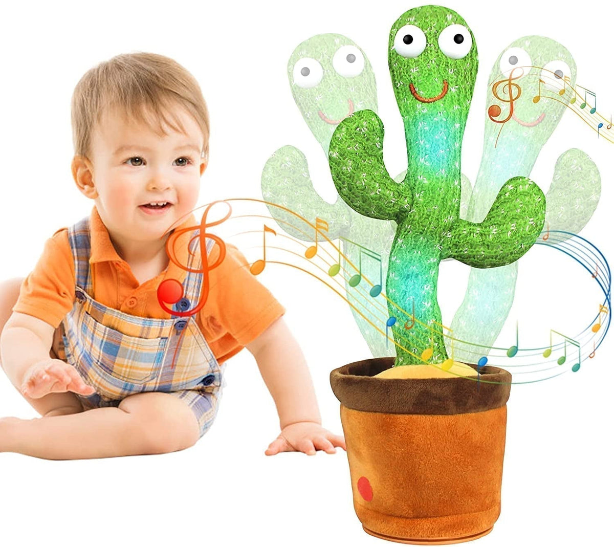 Happy Cactus παιχνίδι που χορεύει και ενεργοποιείται με ήχο — τραγουδά και κινείται