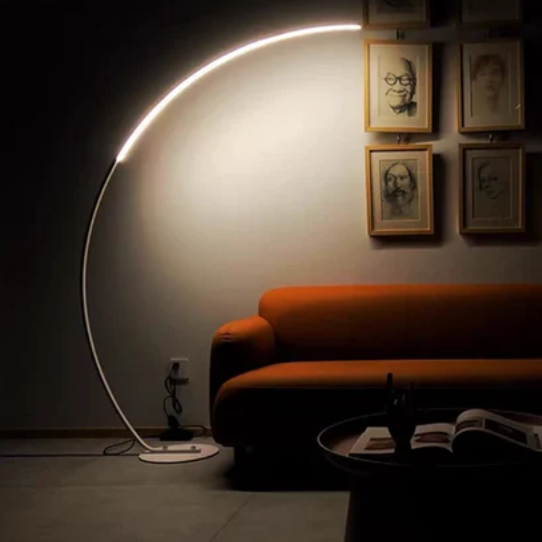 Solmere Arc Floor Lamp For Bedrooms And Living Rooms At Home