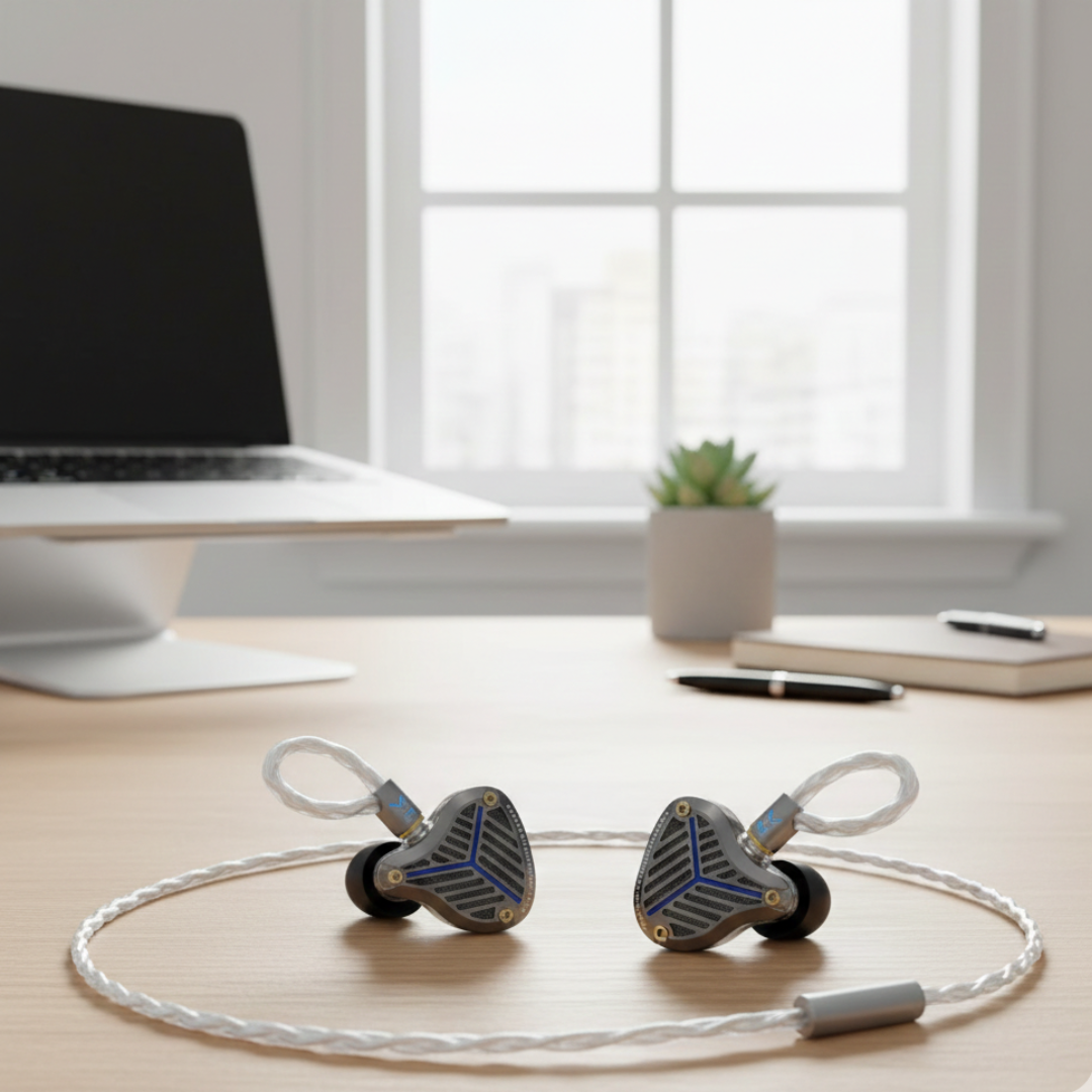 Langalliset HiFi-kuulokkeet – tasomagneettiset elementit, taajuusalue 20Hz–20kHz