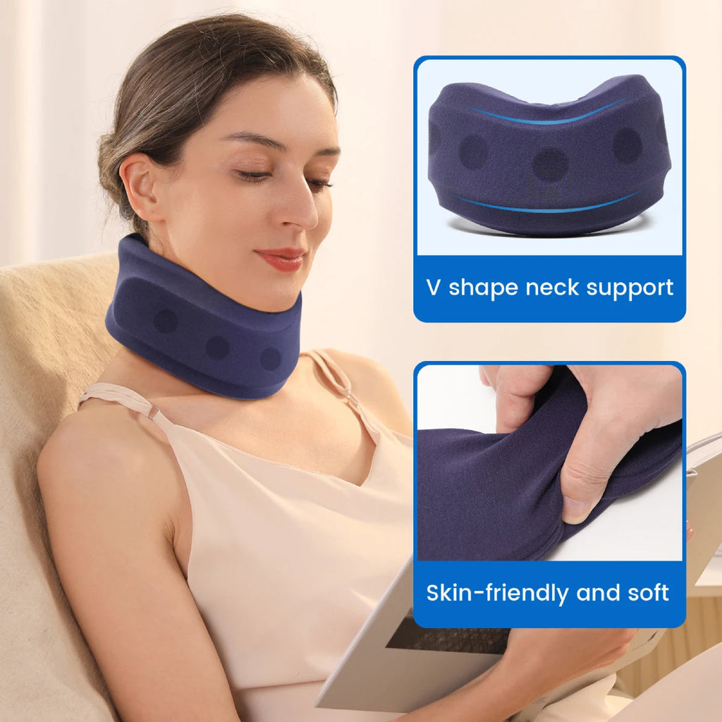 Colar cervical respirável de suporte — ortótese cervical para melhorar a postura