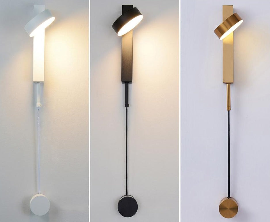 AetherGlow Wall Mounted LED Reading Lamp for Bedside Use