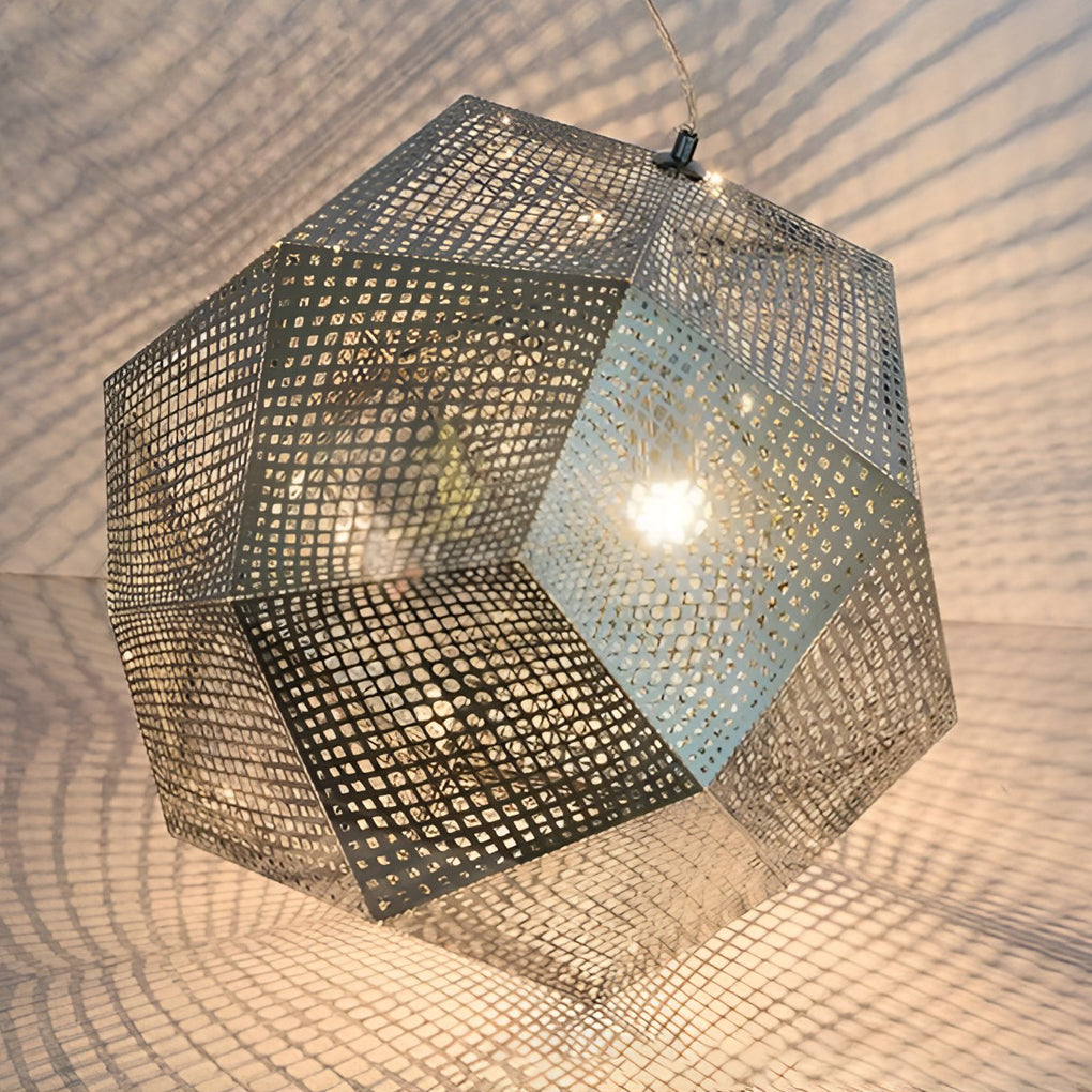Στρογγυλό γεωμετρικό κρεμαστό φωτιστικό LichtDesign — Ηλεκτρολυτικά επεξεργασμένο μέταλλο