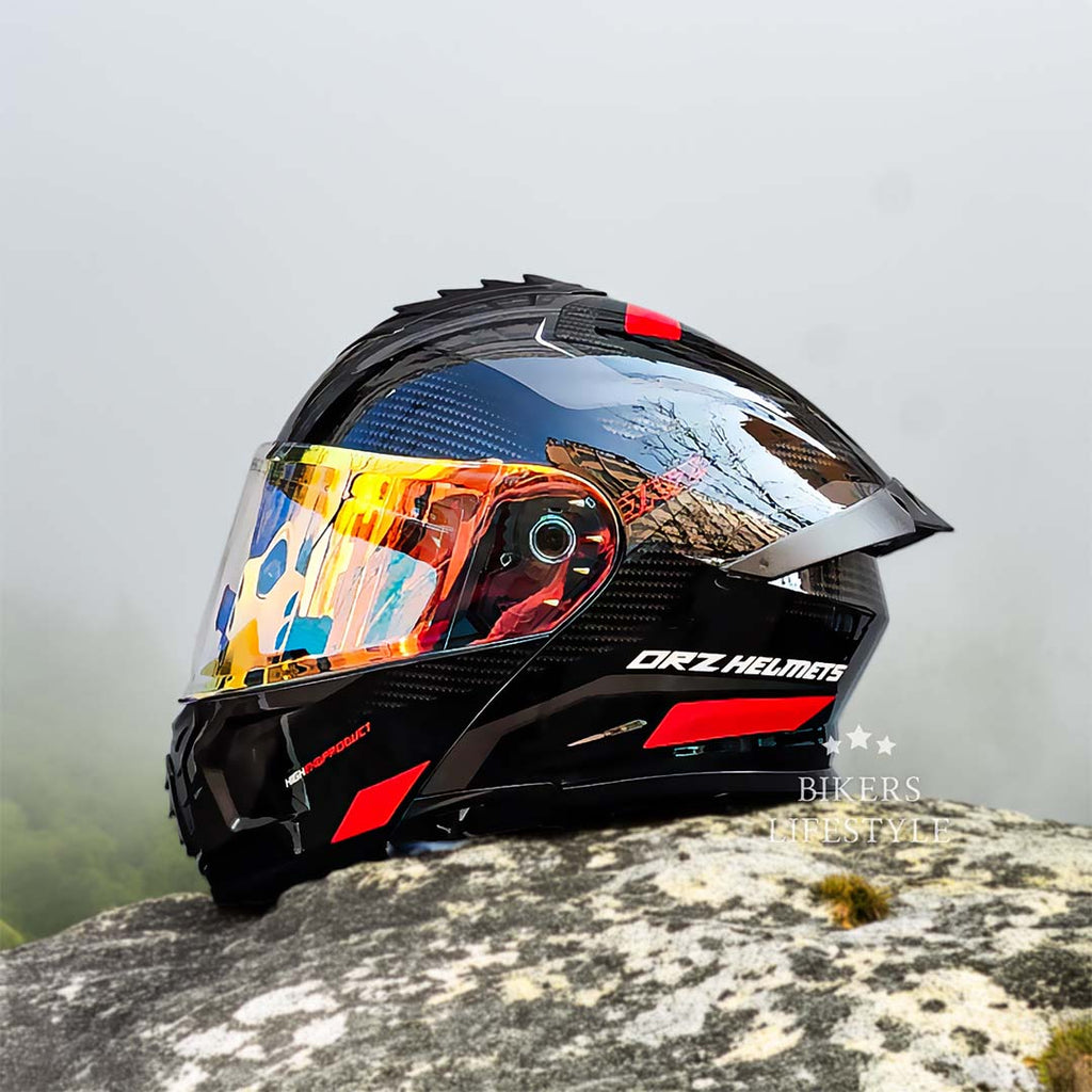 Casco modulare Orz a doppia lente certificato DOT ed ECE